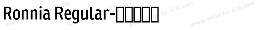 Ronnia Regular字体转换